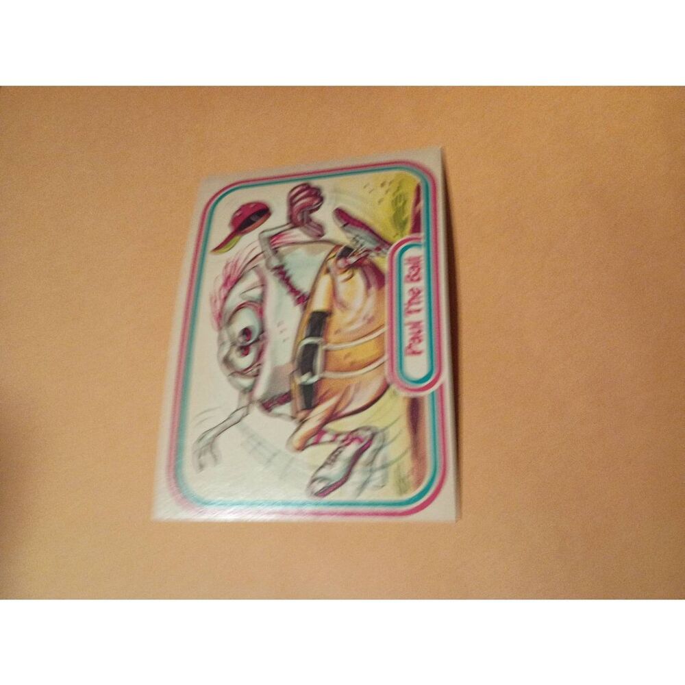 1988 Leaf Awesome All Stars Trading Card 36 Paul the Ball Baseball Parodyo